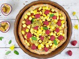 Puff pastry fruit and rosehip tart