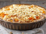 Pumpkin and feta quiche