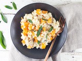 Pumpkin and mushroom risotto