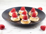 Raspberry cheesecake bites