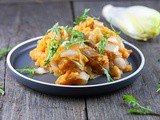 Sweet potato mash with chicory