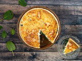 Vegetarian spinach quiche