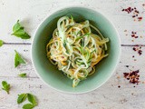 Zucchini and yogurt salad