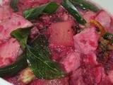 Beetroot chicken stew