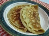 Sweetened banana coconut pancake