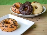 Baked Donuts w/ Pumpkin Spice glaze and Dark Chocolate