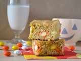 Candy Corn m&m Blondies