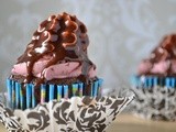 Chocolate Chiffon Cupcakes w/Raspberry Buttercream