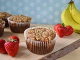 Gotta Love Coconut Oil: Strawberry Banana Muffins w/ Streusel Topping