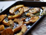 Roasted Pumpkin with Sea salt & Cinnamon, Thyme & Olive oil | a Halloween treat |