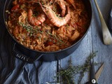 Slow-cooked Shrimp Orzo with Shallots & Dill