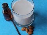 Fresh Almond Milk with Vanilla Bean and Maple
