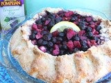 Vanilla Infused Blueberry, Apple & Lemon Crostata