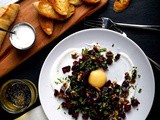 Beet Tartare with Mango Yolk