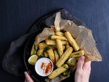 Chickpea Fries with Yogurt-Tahini Sauce