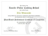 I'm now a graduate of Rouxbe's Plant-Based Professional Certification Course