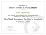 I'm now a graduate of Rouxbe's Plant-Based Professional Certification Course