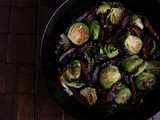 Roasted Brussels Sprouts with Shiitake Bacon