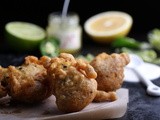 Seaweed-Tofu Beignets with Jalapeño and Shikuwasa Jam Paste