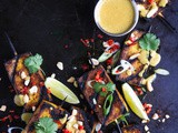 Tofu Satay with Spicy Peanut Sauce