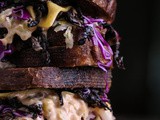 Vegan Reuben with Mandolined Portobello