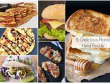 6 Delicious Hand Held Foods + Funtastic Friday 125 Link Party