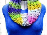 Crochet Cross Hatch Stitch Cowl