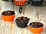 Halloween Dark Chocolate Ganache Cupcakes