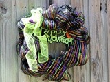 Happy Halloween Deco Mesh Wreath