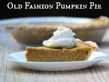 Old Fashion Pumpkin Pie