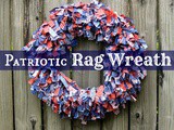 Patriotic Rag Wreath