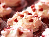 Strawberry Poke Valentine Cupcakes