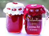 Valentine Crochet Canning Jar Covers