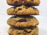 Vegan Cranberry White Chocolate Chip Cookies