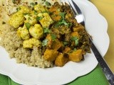 Chilli-Smothered Pork Vindaloo with Kale + Baked Curried Cauliflower Florets