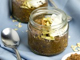 Chocolate Pudding Overnight Oats with Avocado