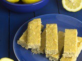 Pucker Up Lemon Coconut Protein Bars