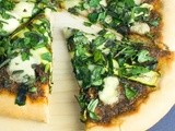 Zucchini, Harissa & Herb Pizza