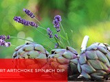 Healthy yogurt artichoke spinach dip