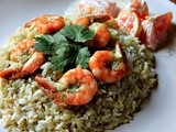 Kolambi Bhaat/ Prawn Rice with Orange Raita