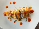Calamari ripieni: Italian stuffed squid in white wine and tomato sauce