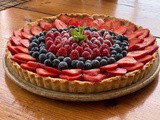 Fresh fruit tart with frangipane (crostata di frutta)