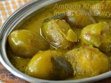 Ambada/Ambeda Khatta ( Tangy Indian Olives Curry )