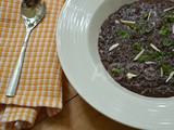 Black Rice Risotto ( Comfort food takes a Vegan turn )