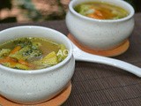 Broccoli Carrot and Baby Corn Soup