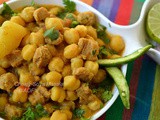 Choley and Soya Masala ( 1 tsp Oil recipe )