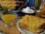 Eggless Turmeric Coconut Cake ( a Christmas Collaboration )