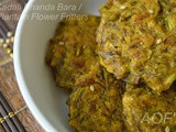 Kadali Bhanda Bara (Plantain Flower Fritters with Oats)