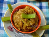 Kadali Chopa Patua ( Green Banana Peel Chutney )