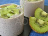 Kiwi and Black Rice Phirni ( An exotic rice pudding )